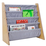 Premium Sling Bookshelf - Natural w/ Gray