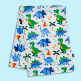 Dinosaur Land Plush Throw Blanket