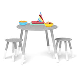 Scandi Table & Chair Set - White/Gray