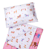 Horses Microfiber Sleeping Bag w/ Pillowcase