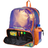 Orange Shimmer 17 inch Backpack