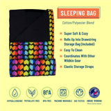 Rainbow Hearts Original Sleeping Bag