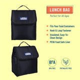 Rip-Stop Black Lunch Bag