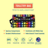 Rainbow Hearts Toiletry Bag