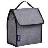 Gray Tweed Lunch Bag