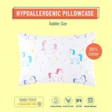 Unicorn 100% Cotton Hypoallergenic Pillowcase - Toddler