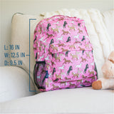 Horses in Pink 16 Inch Backpack