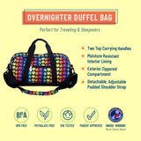 Rainbow Hearts Overnighter Duffel Bag