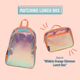 Orange Shimmer 15 Inch Backpack