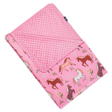 Wild Horses Plush Throw Blanket