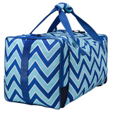 Chevron Blue Weekender Duffel Bag