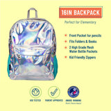 Holographic 16 inch Backpack