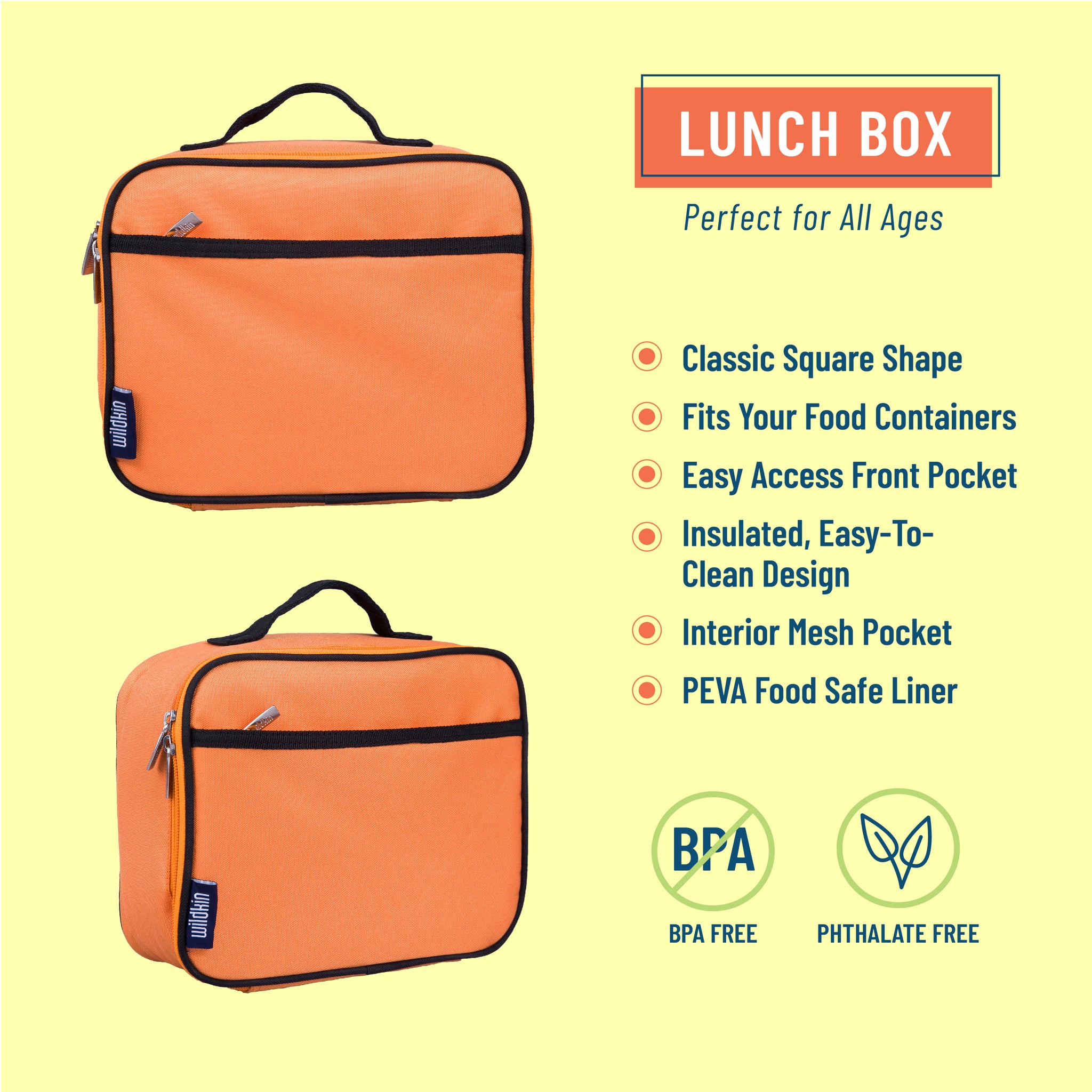 Wildkin Bengal Orange Lunch Box