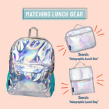 Holographic 16 inch Backpack