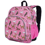 Horses in Pink 12 Inch Backpack