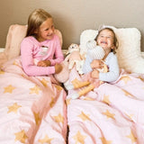 Pink and Gold Stars Original Sleeping Bag