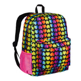 Rainbow Hearts 16 Inch Backpack