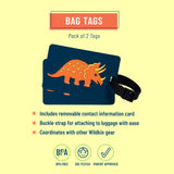Jurassic Dinosaurs Bag Tags (2 pk)