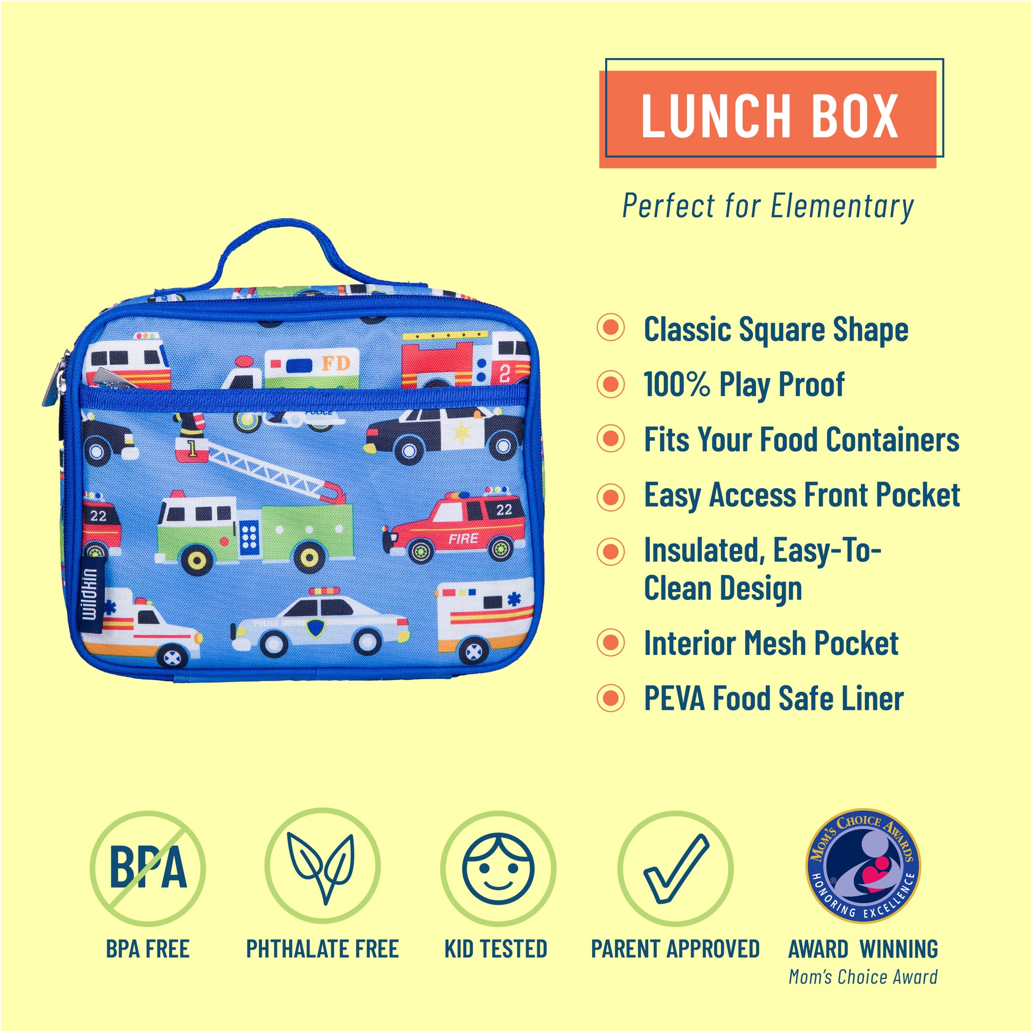 Wildkin Heroes Kids Lunch Box