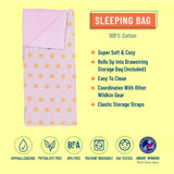 Pink and Gold Stars Original Sleeping Bag