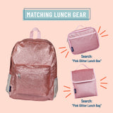 Pink Glitter 16 inch Backpack