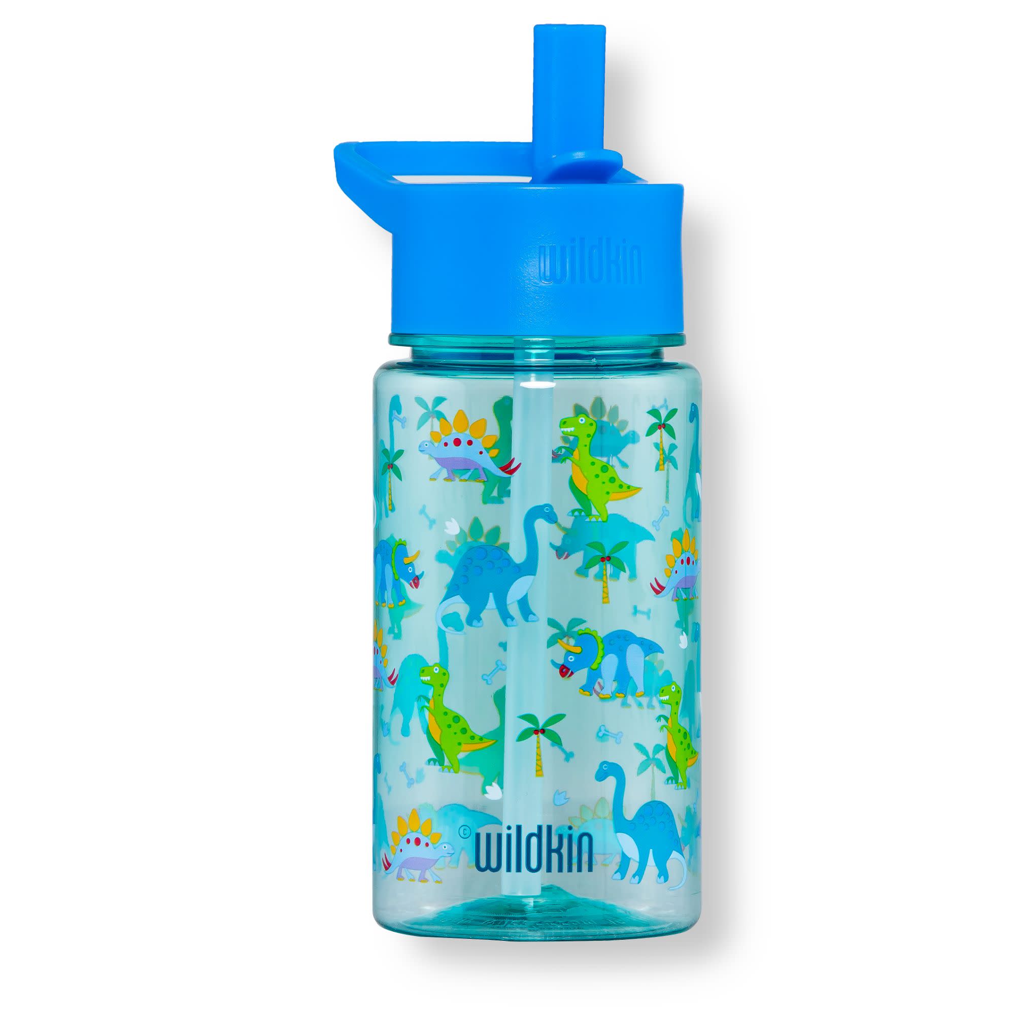 16 oz. Little Dino Reusable BPA-Free Plastic Cups with Lids