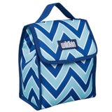 Chevron Blue Lunch Bag