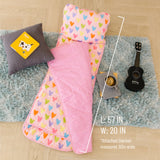Pink Hearts Plush Nap Mat