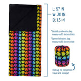 Rainbow Hearts Original Sleeping Bag