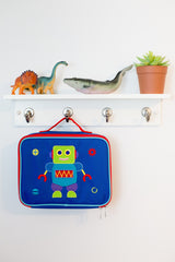 Robot Embroidered Lunch Box