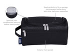 Rip-Stop Black Toiletry Bag