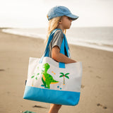 Dinosaur Land Beach Tote