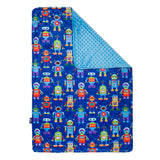 Robots Plush Baby Blanket