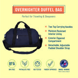 Whale Blue Overnighter Duffel Bag