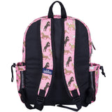 Horses in Pink 17 Inch Backpack