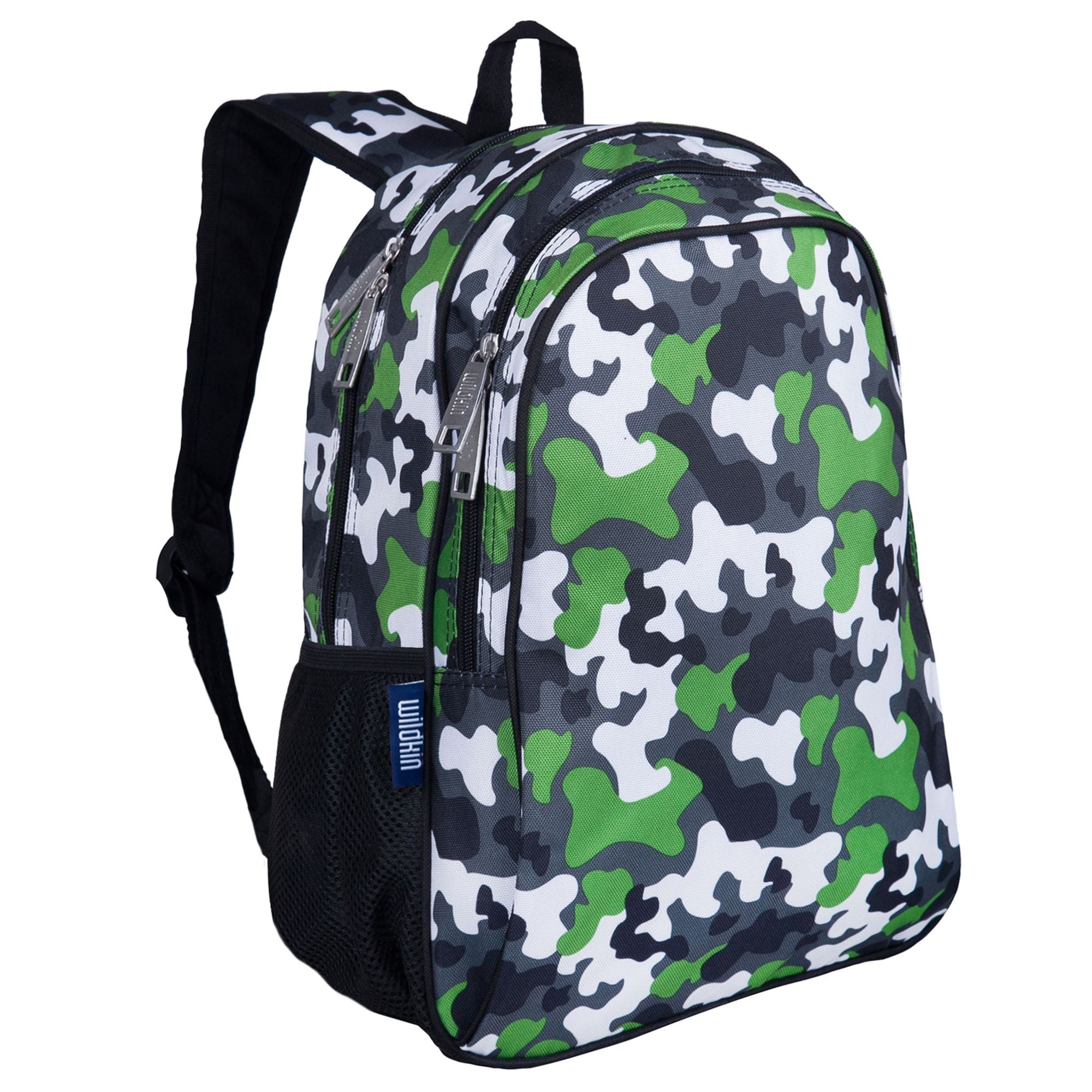 Custom Green Camo Kids Hard Shell Backpack (Personalized)