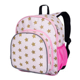 Pink and Gold Stars 12 Inch Backpack