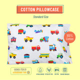 Trains, Planes & Trucks 100% Cotton Pillowcase - Standard