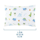 Dinosaur Land 100% Cotton Flannel Pillowcase - Toddler
