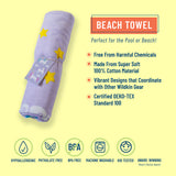Unicorn 100% Cotton Beach Towel