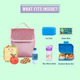 Pink Glitter Lunch Bag
