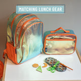 Orange Shimmer 16 Inch Backpack