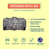Digital Camo Weekender Duffel Bag