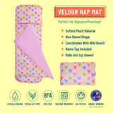 Pink Hearts Plush Nap Mat