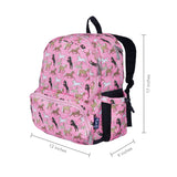 Horses in Pink 17 Inch Backpack