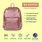 Pink Glitter 16 inch Backpack