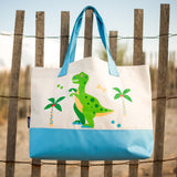 Dinosaur Land Beach Tote