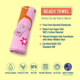 Horses 100% Cotton Beach Towel