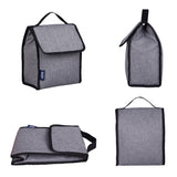 Gray Tweed Lunch Bag