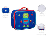 Robot Embroidered Lunch Box